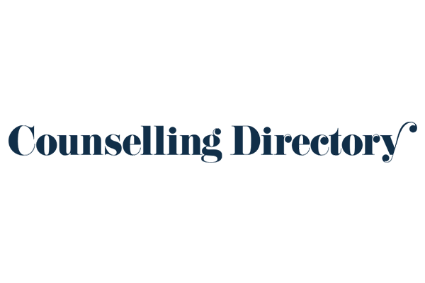 Counselling Directory logo written in a bold, serif font with a dark blue colour.