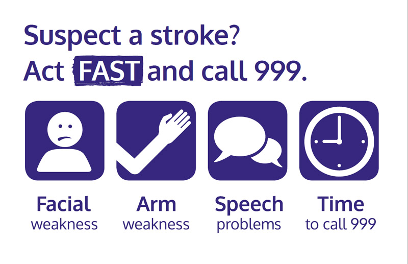 ACT FAST Stroke Association card