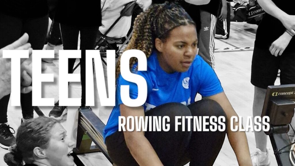 Indoor rowing fitness for teens and young adults aged 13-24