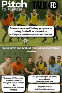 Pitch to Purpose football programme for unemployed men aged 20-50