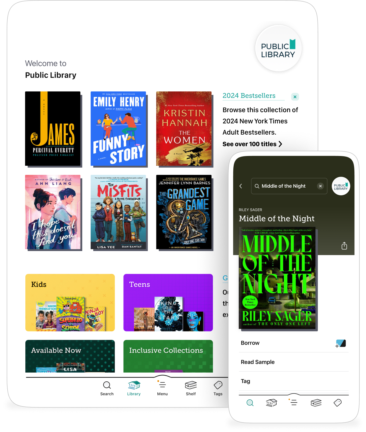 Screen Shot of the Libby app.